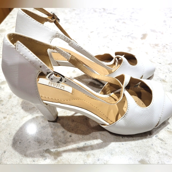 Geox white patent textured dress shoes - Picture 5 of 5